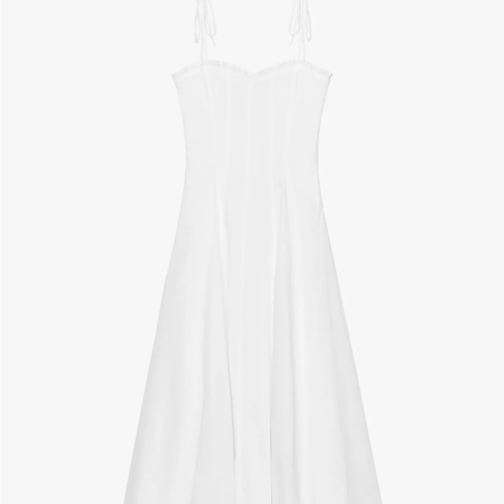 Ruffled Poplin Mini Dress